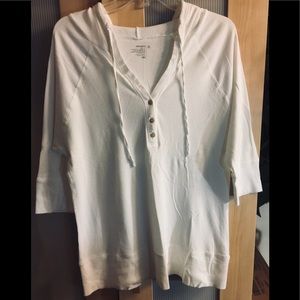 Women’s Old Navy Henley Hooded T-shirt Size XL